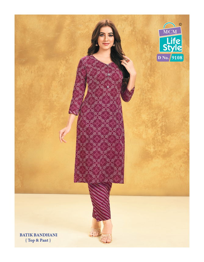 Priyatama Bandhej Vol 1 By Mcm Printed Cotton Kurti With Bottom Wholesale Price In Surat